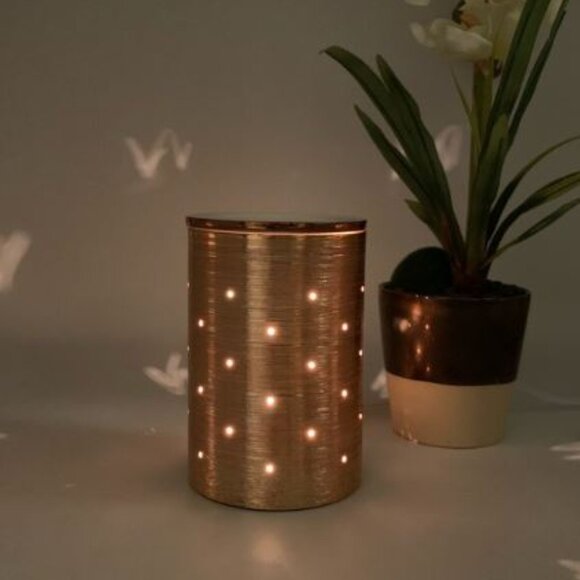 NEW IN BOX Scentsy Elegant Etched Core Rose Gold Warner - Picture 1 of 5